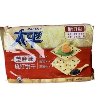 Pacific Brand Biscuits (Sesame Flavor)  太平 苏打饼干 (芝麻味)