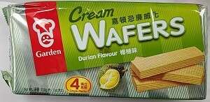 Garden Cream Wafers Durian Flavour 嘉顿忌廉威化榴莲味