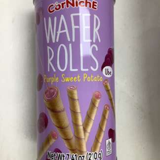 Wafer rolls purple sweet potato