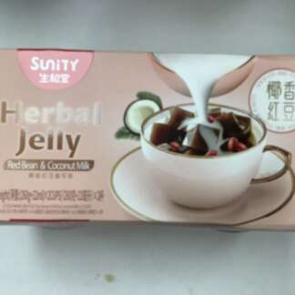 Herbal jelly red bean coconut milk 生和堂椰香红豆