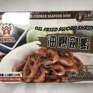 Oil fried sword shrimp 五谷豐油爆剑蝦