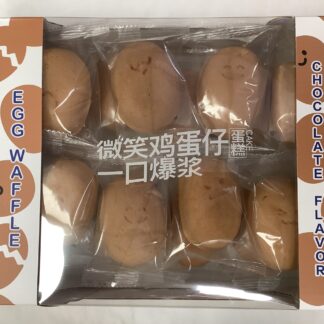 Egg waffle chocolate flavor cake 微笑鸡蛋仔蛋糕一口爆浆