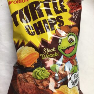 Orion Turtle chips four layer steak wasabi flavor